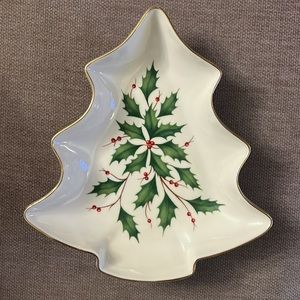 NWOT Lenox Dimension Collection Holiday candy dish